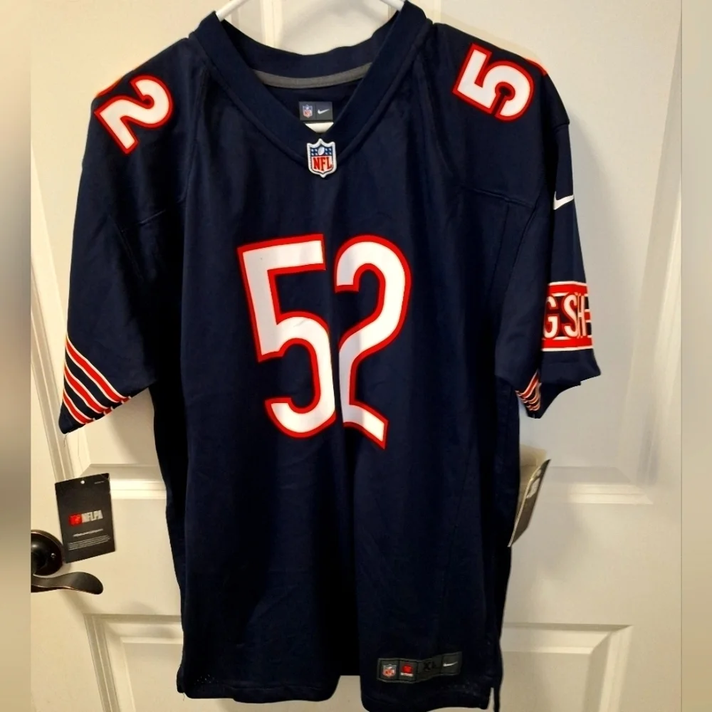 A Nike official NFL Chicago Bears #52 Mack jersey in a men's size XL. NWT